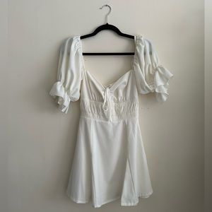 Eggie NWOT white mini dress